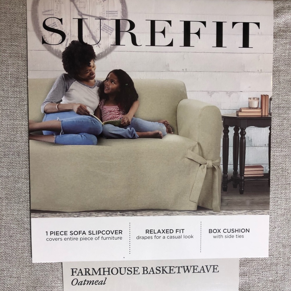 Sure fit oatmeal couch covers
